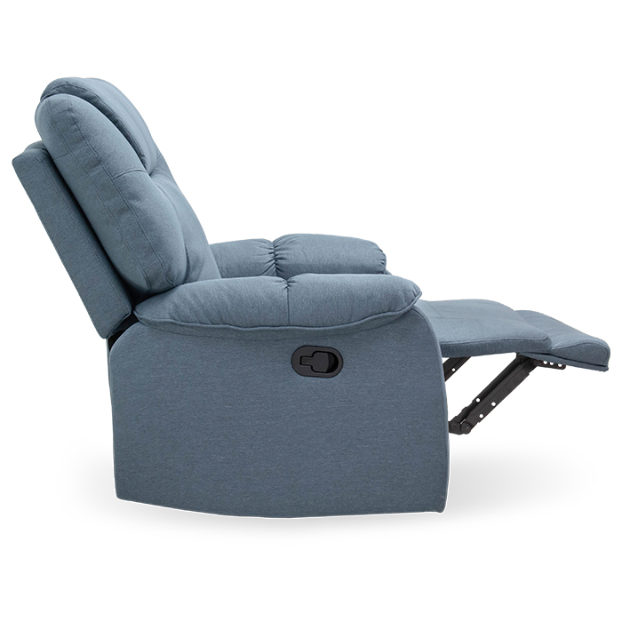 Sillon Reclinable Tela Azul Faret | Reclinables | salas